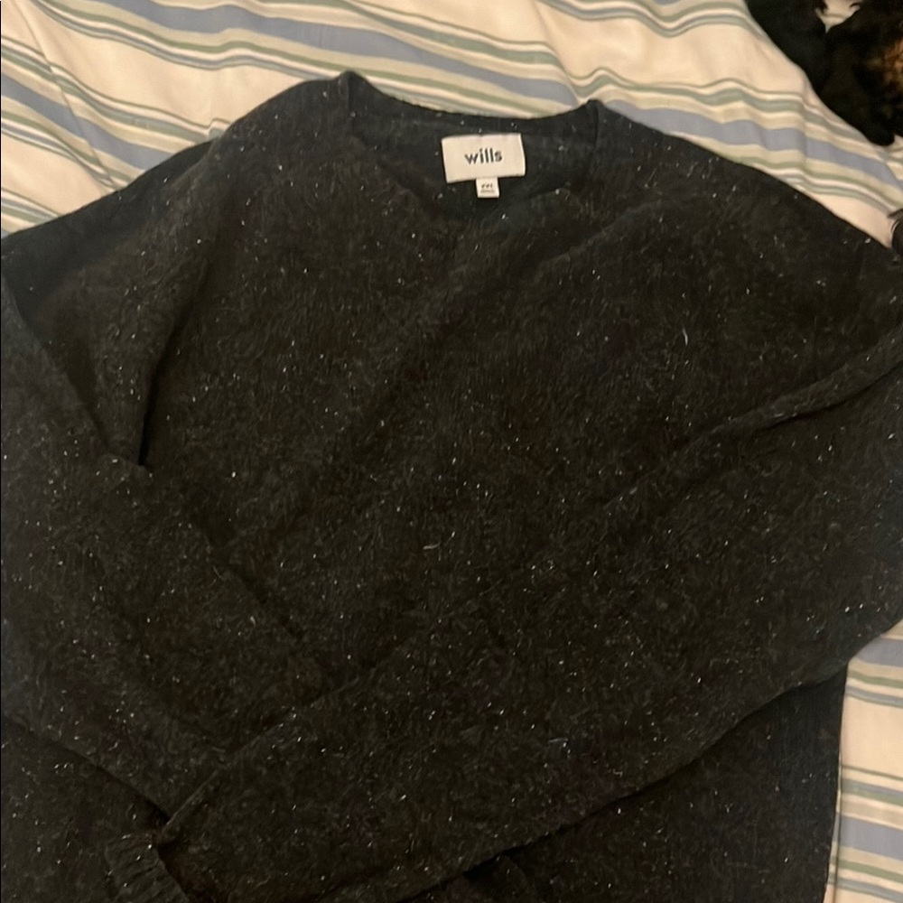 Huckberry Wills Charcoal Crewneck Sweater